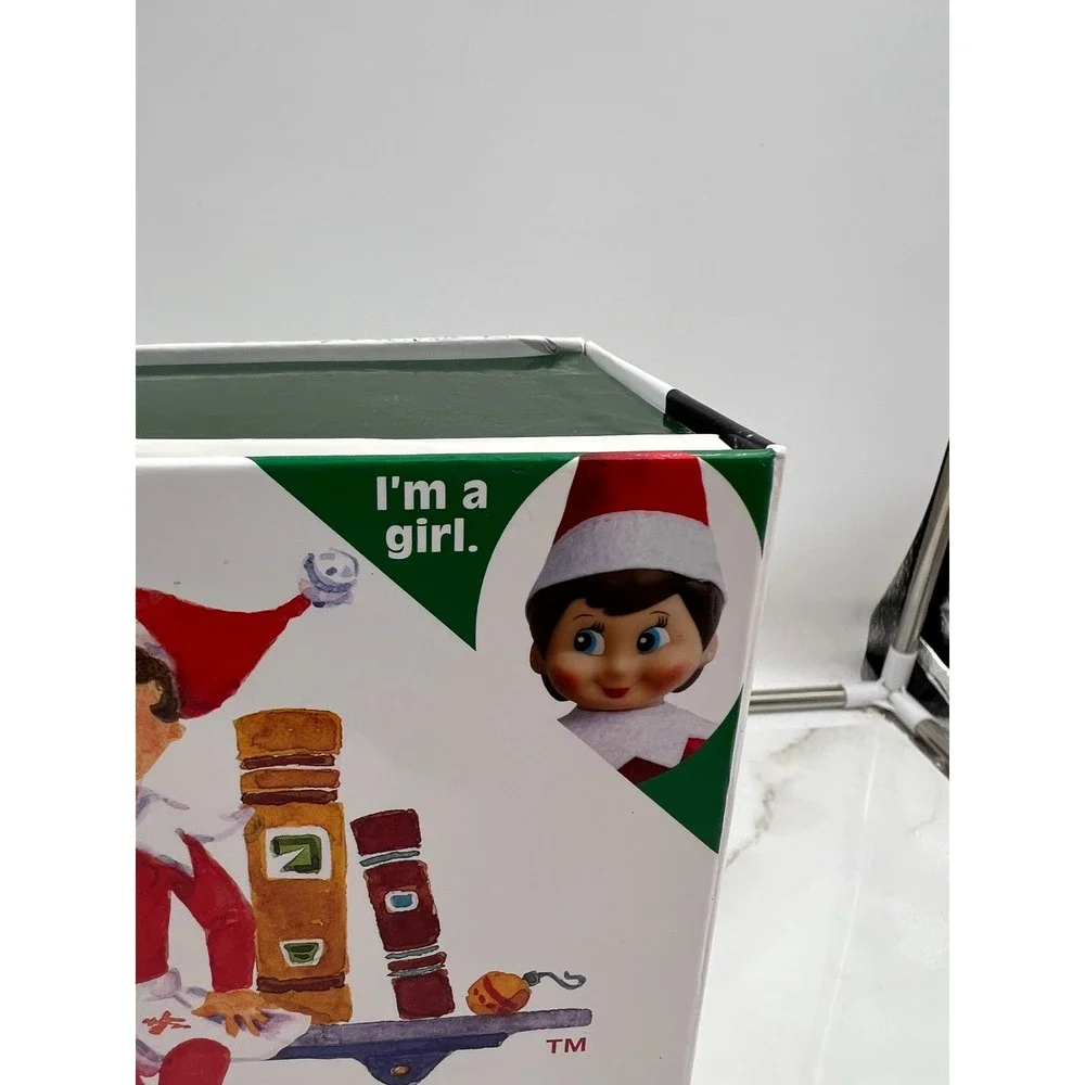 Elf on the Shelf Girl Scout Elf Dark Hair Blue Eyes Christmas Tradition No Book